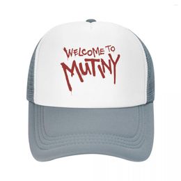 Ball Caps Welcome To Mutiny Baseball Cap Fashion Beach Hat Man Luxury Wild Christmas Women'S
