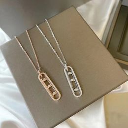 Strands Strings French Luxury Jewelry 925 Sterling Silver Classic Couple's Zircon Fashion Urban Women's Sweater Long Necklace 230731