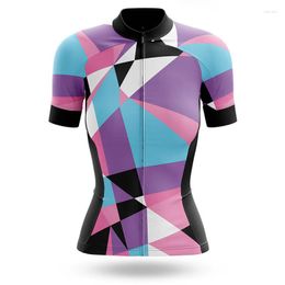 Racing Jackets Woman Short Sleeve Cycling Shirt 2023 Summer Ladies Sports Bicycle Blouse Road Bike Jersey Mtb Camisa Ciclismo Feminina