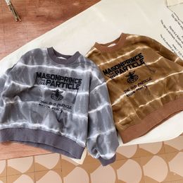Hoodies Sweatshirts 2023 ملابس الأطفال في سترات الصبيان في الربيع والخريف الذين تتراوح أعمارهم بين 214 رسائل تصميم ترفيهية عالية الجودة 230801