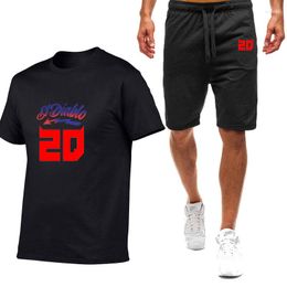 Men's Tracksuits 2023 Men FABIO QUARTARARO WITH SIGNATURE Summer Nine Color Short-sleeved T-shirt Simple Casual Trendy Movement Suit