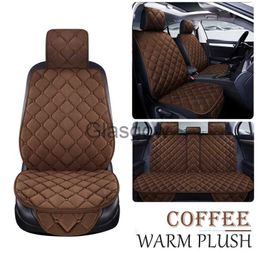 Car Seats Warm Plush Car Seat Cover Winter Faux Fur Auto Front Back Rear With Backrest Seat Cushion Protector Pad Interior Accessories x0801 x0802