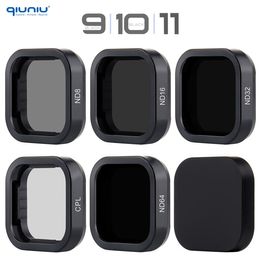 Other Camera Products QIUNIU ND CPL Philtre for GoPro Hero 9 10 11 Black ND64 ND32 ND16 Red Kits Go Pro Mini Lens Polarising Accessories 230731