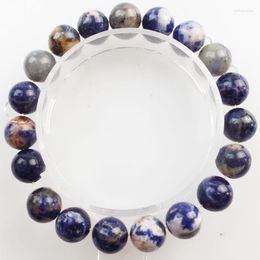 Strand Natural Old Sodalite Bead Bracelets Women Men Energy Ore Beads Balance Bangles Reiki Healing Yoga Wristband Gifts