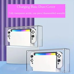 Acrylic Transparent Dust Cover For Switch Oled Console Console Dock Case Ns Acrylic Protective Case