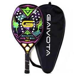 Tennis Rackets Gaivota Beach racquet carbon 18K face rough senior athletes additional backpack 230731