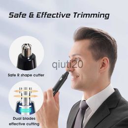 Electric Nose Ear Trimmers Portable Electric Nose Hair Trimmer USB Rechargable Ear Shaper Cutting Hair Washable Eyebrows Shaper Hair Remover x0731