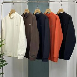 Men's Hoodies 23SS Men Clothing Couples Hoodie Pure Colour Round Collar Technology Cashmere Sweater Sweat-Adsorbwnt Breathable Size L-4XL