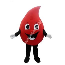 Mascot Costume Cartoon red Drop of blood Mascot Costumes Halloween Christmas Event Role-playing Costumes Role Play Dress Fur Set Costume