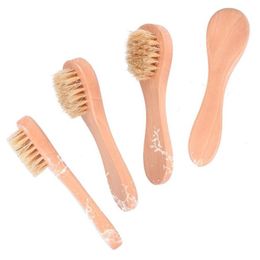 Bath Brushes Sponges Scrubbers Face Cleansing Brush For Facial Exfoliation Natural Bristles Exfoliating Brushes Dry Brushing And Dhoik