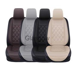 Car Seats Waterproof Leather Car Seat Cover Protector Mat Universal Front Backret Breathable Car Van Auto Seat Cushion Protector Pad x0801