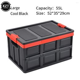 Storage Bags 55L Car Box Foldable For Trunk Multifunctional Folding Water Tools
