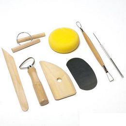 Reusable Diy Pottery Tool Kit Home Handwork Clay Sculpture Ceramics Moulding Drawing Tools Home Supplies gsh