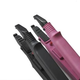 Connectors BlackPink Hair Extension Iron Keratin Bonding Tools Fusion Heat Connector Machine Temperature Fusion Heat Connector EU Plug 230731