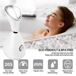 Facial Steamer Household Appliances Face Care Vapozone Nano Ionic Warm and Deeply Moisture 230801