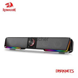 Computer Speakers REDRAGON Darknets GS570 Support Bluetooth Wireless aux 35 surround RGB speakers column sound bar for computer PC loudspeakers x0801