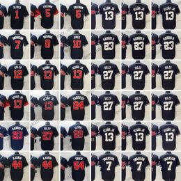 2023 Austin Riley Baseball Jerseys Ronald Acuna Jr. Dansby William Contreras Michael Harris II Max Fried Hank Aaron Eddie Rosario Stitched Jersey Men Size S-3XL