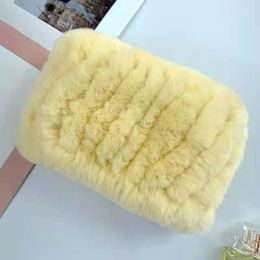 Scarves Real Rex Fur Scarf Women Winter Warm Knitted Neck Warmer Fashion Stylish Ring