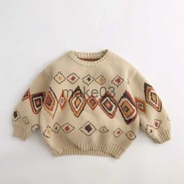 Cardigan MILANCEL Kids Sweaters Vintage Boys Pullover Thicken Girls Knitwear J230801