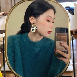 Women's Sweaters Women Autumn Winter Peacock Blue Casual Mink Cashmere Sweater Long Sleeve Round Collar Jumper Outwear Cosy Knitted