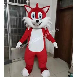 Professional halloween Red fox Mascot Costume Adult Birthday Party Fancy Dress Halloween Outfits Clothing Xmas
