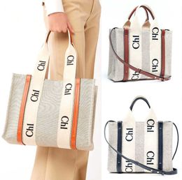 Luxurys Handbag Large Tote Woody Beach Women Men Designer Weekend Shoulder Big Shoper Bag Mini Medium Linen Canvas Clutch Pochette Crossbody Work Travel Bags