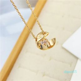 designer jewelry pattern necklace pendant necklaces 18K rose Gold silverNecklace Design Colorfast Hypoallergenic fot girlfriend gift