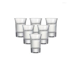 Wine Glasses Set Of 6 1 Oz Heavy Base S Lead Free Machine Made Liquor Glass For Vodka Spirit Drinks With Bar Wedding 30ml