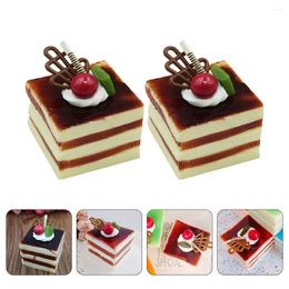 Party Decoration 2 Pcs Light House Decorations Home Artificial Cake Model Fake Display Lifelike Pu Supplies Child
