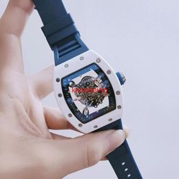 Relógio masculino de movimento automático de 3 pinos à prova d'água com função completa relógios de quartzo ocos de luxo de marca de primeira linha