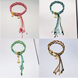 Link Bracelets Zhongli Al Haitham Baizhu Weave Women Bracelet Anime Genshin Impact Woman Fashion Cosplay Chain Bangles Gifts Armband