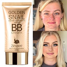 Gold Snail Sunscreen BB Cream Brightening Moisturizing Concealer Nude Foundation Long Lasting Cream
