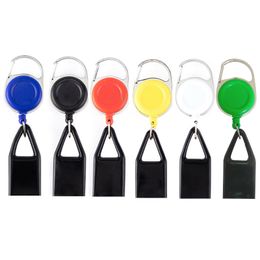 Silicone Lighter Leash Cover Holder Sleeve Clip with Metal Keychain Safe Stash Retractable Smoking Lighters Accessories