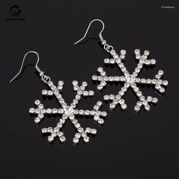 Dangle Earrings Korean Cute Snowflake Crystal Stud Hypoallergenic Zircon World Girls' Gifts For Boys 119