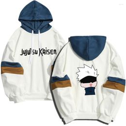 Men's Hoodies Anime Jujutsu Kaisen Gojo Satoru Kanji Design Streetwear Men Women Fleece Sweatshirt Harajuku Pullover Dropship