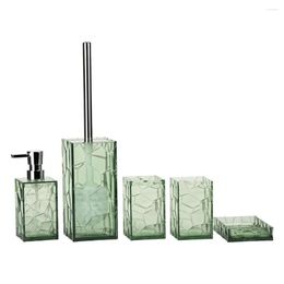Bath Accessory Set 5Pcs/Set Bathroom Supplies Modern Supply Toilet Brush Dormitory Vanity Home