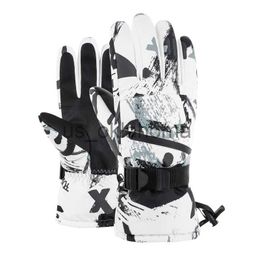 Ski Gloves Warm Touchscreen Ski Gloves Winter Gloves Men Motocross Glove Waterproof Biker Glove Thermal Glove Bicycle Gloves Snow Gloves J230802