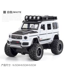 Diecast Model 1 32 High Simulation Big Wheel G700 Alloy Car Off road Vehicle Scenic Toys for Children Gifts 230802