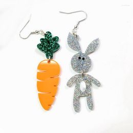 Dangle Earrings Fashion Cute Cartoon Carrot Ear Clip Creative Girl Student Sweet Unique Gift