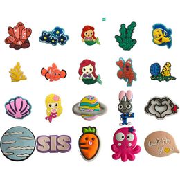 Shoe Parts Accessories Cute Sea Charms For Clogs Sandals Funny Drop Delivery Otezi