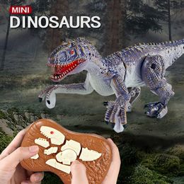 ElectricRC Animals Kid RC Toy Dinosaur Intelligent Raptor Animal Remote Control Jurassic Dinosaur Toy Electric Walking Animals Toys 230801