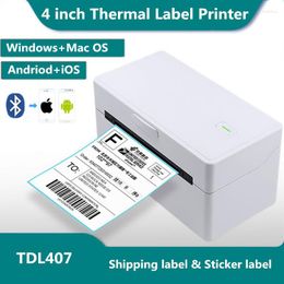 Label Maker Express Waybill Address Product Price Barcode Sticker Width 40-110mm USB Bluetooth Thermal Printer