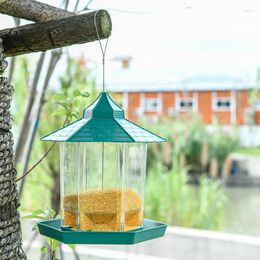 Other Bird Supplies Plastic Wild Feeder Outdoor Hanging Peanut Nut Seed Dispenser Holder Outside Food Container Feeding Tool Pet