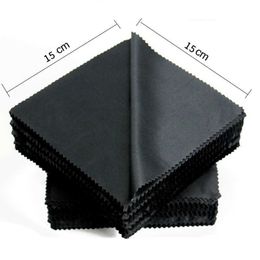 5 Pcs/lot Multifunctional Glasses Cloth Black Microfiber Sunglasses Cleaning Cloth 15*15cm Glasses Eyewear Clean Cloth