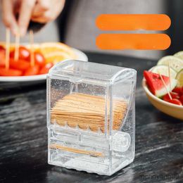 2pcs Toothpick Holders Creative Toothpick Holder Transparent Vending Machine Toothpicks Box Tooth Pick Dispenser For Restaurant Toothpicks Container R230802