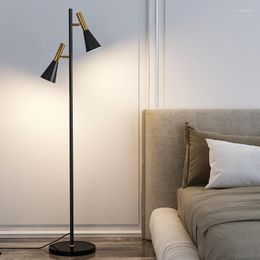 Floor Lamps OUFULA Nordic Lamp Modern Family Iiving Room Bedroom Angle Aadjustment LED Creativity Standing Lightight