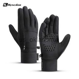 Ski Gloves Winter Men Women Ski Snow Gloves Waterproof Cycling Gloves Full Finger Warm Thermal Fleece Gloves with Small Zipper Pocket J230802
