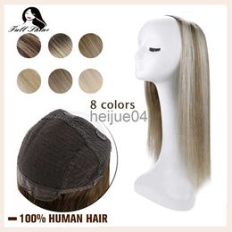 Other Health Beauty Items Full Shine Half Wig Ombre Color Clip in Half U Wigs Human Hair One Piece Extensions Remy Straight U Part Hair Wigs x0821