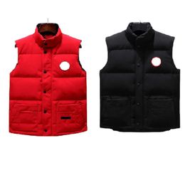 designer down vest pocket jackets high quality NFC womens parka sleeveless puffer jacket zipper badges men downs vests