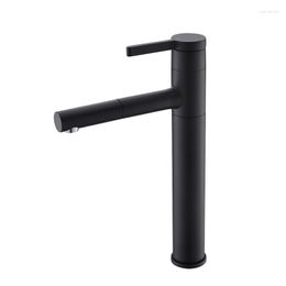 Bathroom Sink Faucets Black Matte Pull-out Faucet With Nozzle Table Basin Drop-in White Pull-down All Copper Shampoo